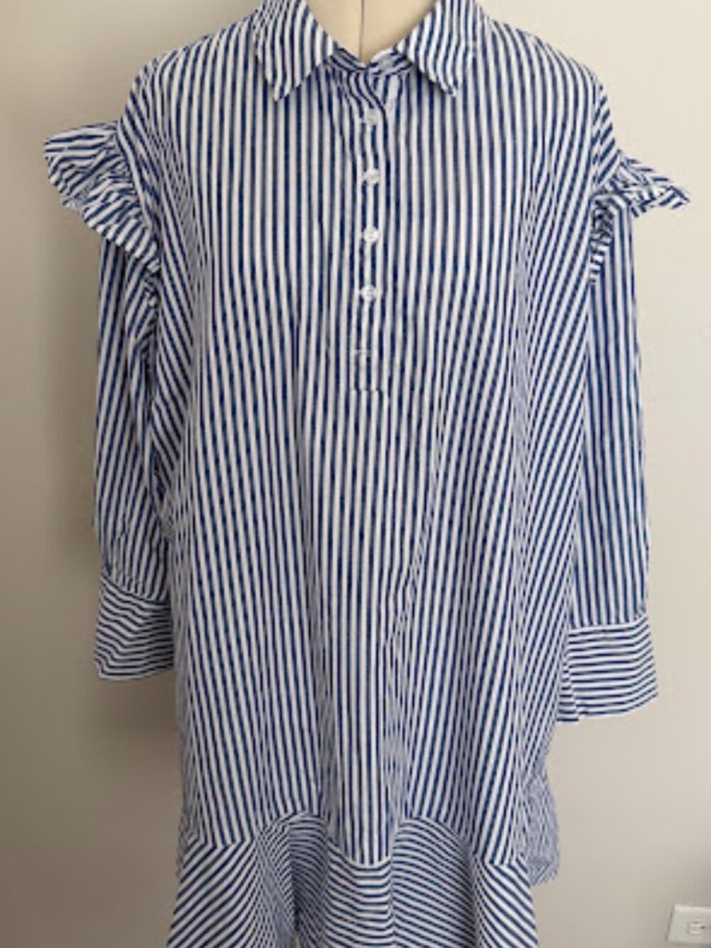 Eloquii dress classic navy blue/white size 16